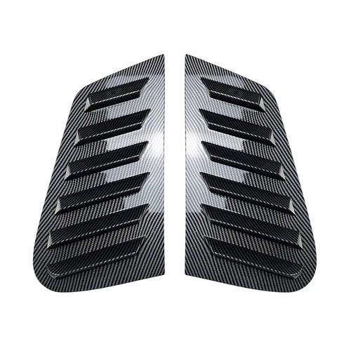 Carbon Fiber Rear Side Vent Window Louver Cover Trim For VW Polo 9N 2001-2009 - Bild 6 von 7