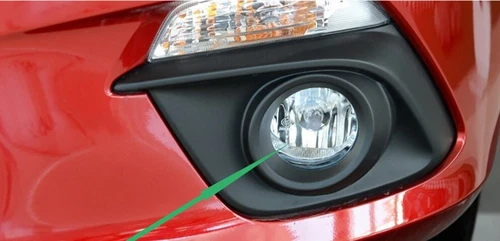 For 2014 2015 2016 Mazda 3 Clear Lens Fog Driving Light Kit with Black Bezel Switch Wires Bulbs