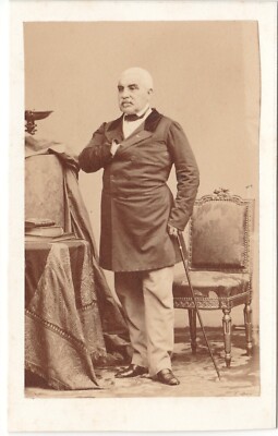 Marschall Pelissier Herzog von Malakoff Widmung Foto CDV Disderi & Cie 1860