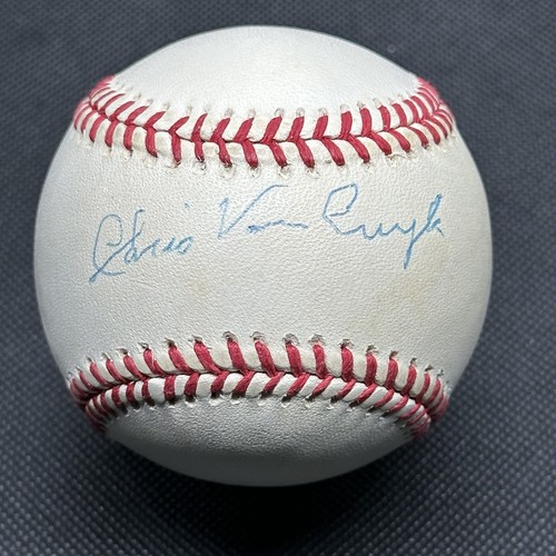 Chris Van Cuyk Signed Baseball PSA/DNA COA 1952 Brooklyn Dodgers LA