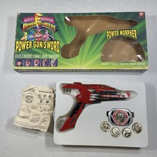 1993 Mighty Morphin Power Rangers Power Morpher Power Gun/Sword Complete Tested