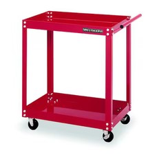 Westward 2Czy4 Utility Cart With Lipped Metal Shelves, Steel, 100 Lb Load