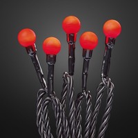 Lichterkette Led Rot Kugel 20 Leds Deko Innen Beleuchtung Party Geburtstag