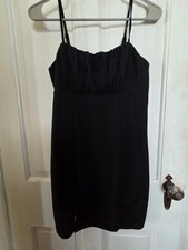 NWT Pacsun Lottie Moss Little Black Dress With Ruched Breast And Slit Size Small