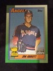 Photo of 1990 Topps #675 Jim Abbott California Angels Baseball Card