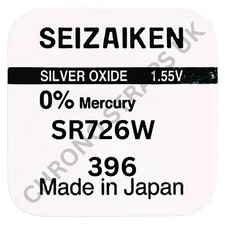 Seizaiken 396 / SR726W Silver Oxide Watch Battery
