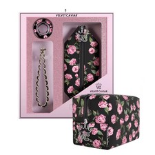 VELVET CAVIAR Pink Rose Floral Gift Set - New
