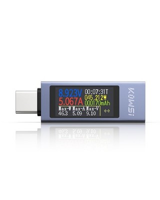 USB C Tester Messgerät Voltmeter 4-30V 0-12A Multimeter Strommessgerät