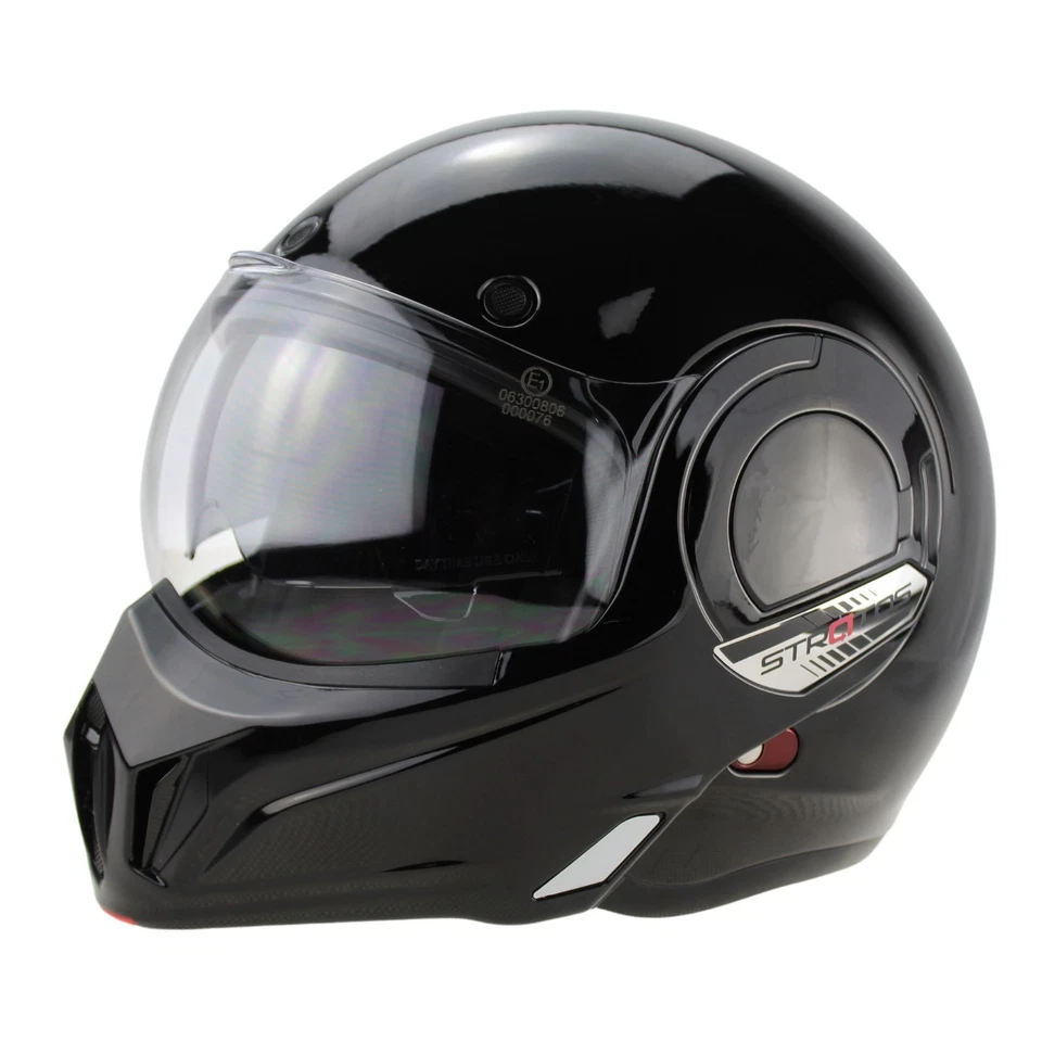 Casque moto modulable double visiere transparent Noir ViPER F242 ECE 2206 - Photo 3/4