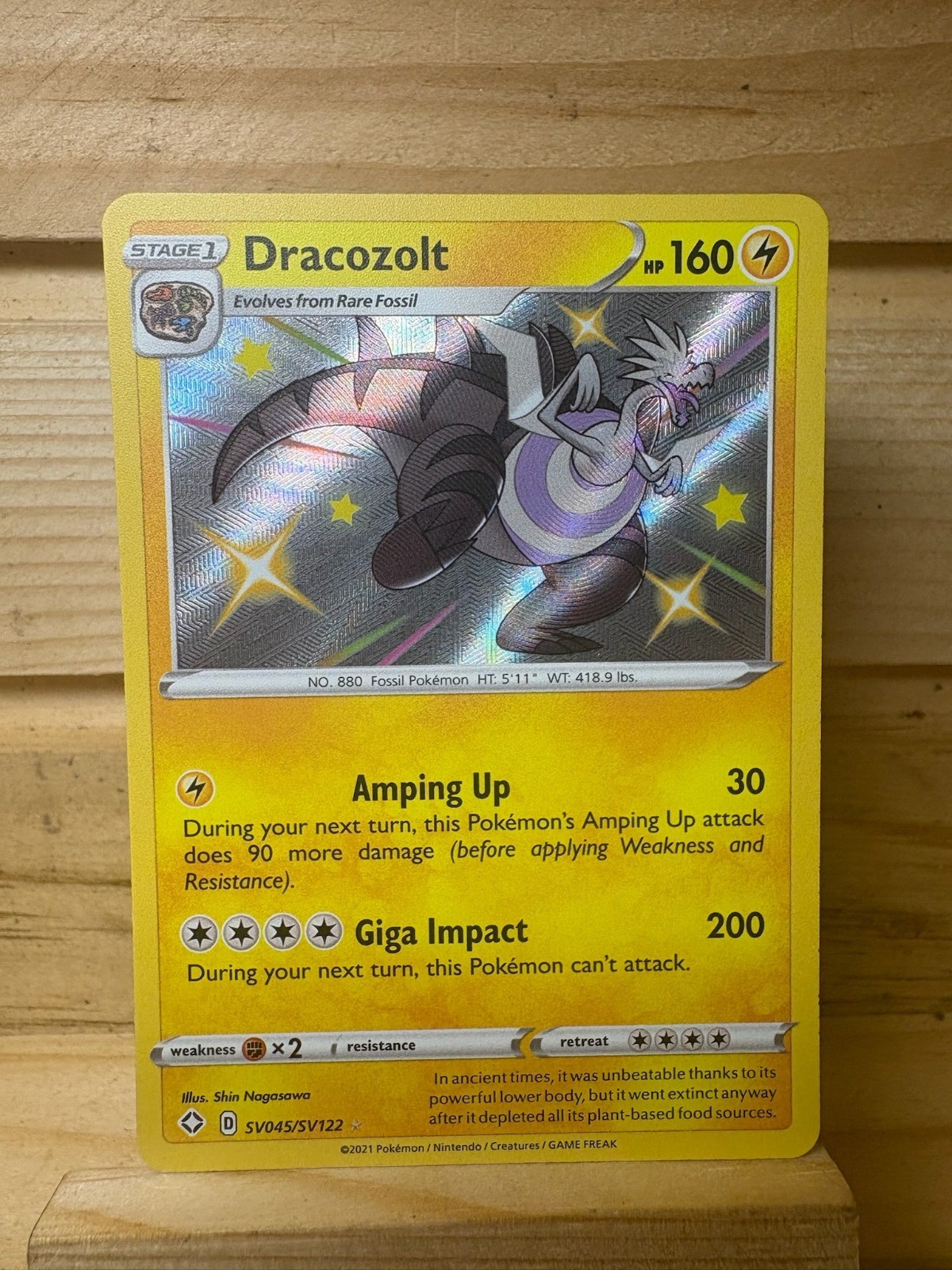Dracozolt SV045/SV122 Pokemon TCG SHFSV: Shining Fates: Shiny Vault NM