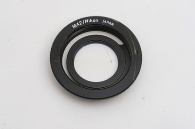 M42 Pentax screw mount Lens to Nikon F Camera adapter Ring Japan