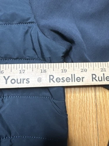 Reiss Hybrid Quilted Zip Through Jacket Coat Navy Felix Freddie Mens Size XS image 6
