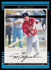 2002 Bowman #404 So Taguchi RC St. Louis Cardinals Rookie Card. rookie card picture