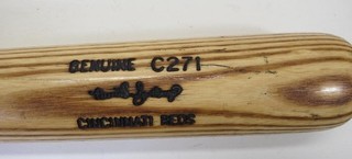 Benito Santiago Cincinnati Reds Game Issued Used Baseball Bat C271