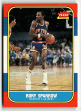 #105 Rory Sparrow  1986-87 Fleer Basketball EX