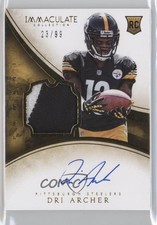 2014 Panini Immaculate 23/99 Dri Archer #130 Auto 3c4