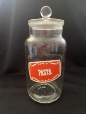 Tarro dulce de vidrio con tapa de vidrio molido caramelo de boticario 0,75 litros almacenamiento retro