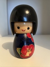 Traditional Japanese Kokeshi Collectable Wooden Doll Made In Japan 