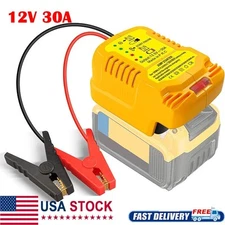 30A Jump Starter 11AWG Jumper Cables Charger Adapter for Dewalt 18V 20V Battery
