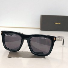 Tom Ford LELIO Sunglasses FT1207 Black/Gray 52-21-145mm New With Case