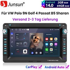 Für VW Polo 9N Golf 4 Jetta MK4 Passat B5 Sharan Autoradio Carplay 2+64GB GPS BT
