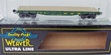 COCHE PLANO WEAVER O SCALE ULTRA LINE 40' C&O CHESAPEAKE & OHIO 3 RIELES NOS