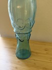 Vintage Blue Glass Genie Bottle by Rossini in Empoli, Italy,  15", No Stopper — photo 2