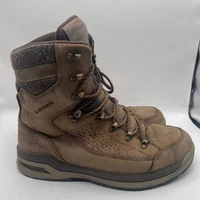 Lowa Renegade Evo Ice GTX Mens 9.5 Brown Gore-Tex Winter Hiking Boots Vibram