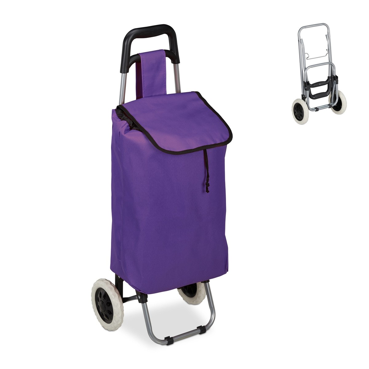 Chariot de courses Caddie à roulettes roues 10 kg Chariot pliable