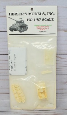 Heiser's Models 472 Pz38(T) Bison Type H 150mm German Self-Propelled Gun 1/87 HO