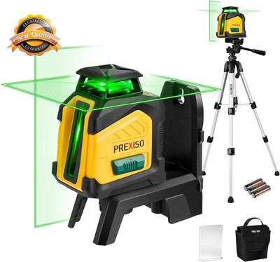 360 Laser Level with Tripod 100ft Self Leveling Cross Line Dual Power