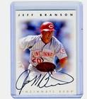 Jeff Branson 1996 Donruss Leaf Signature Series Bronze On Card Autograph Auto