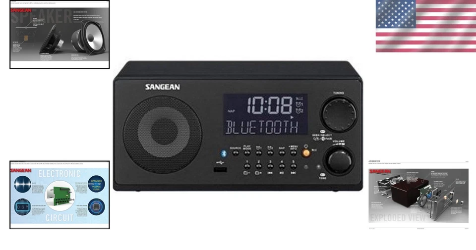 USB MP3 Player with Bluetooth Radio - Image 2 of 4