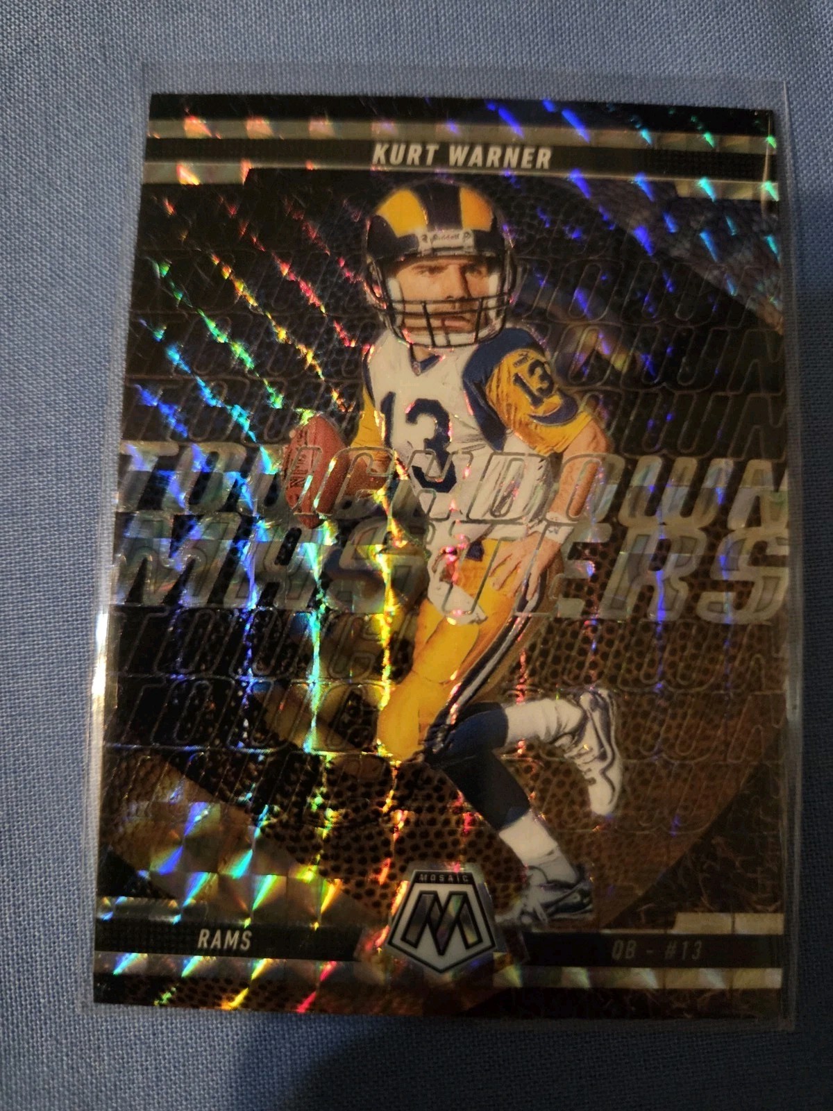 2025 Panini Mosaic - Touchdown Masters Kurt Warner #19 Mosaic Prizm