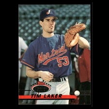 Tim Laker Rookie #18 1993 Stadium Club Montreal Expos Baseball Card MLB. rookie card picture