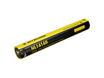 NiteCore NL1416R-1600mAh, Li-Ionen 3,7V- mit USB-C Lademöglichkeit für MT2A Pro