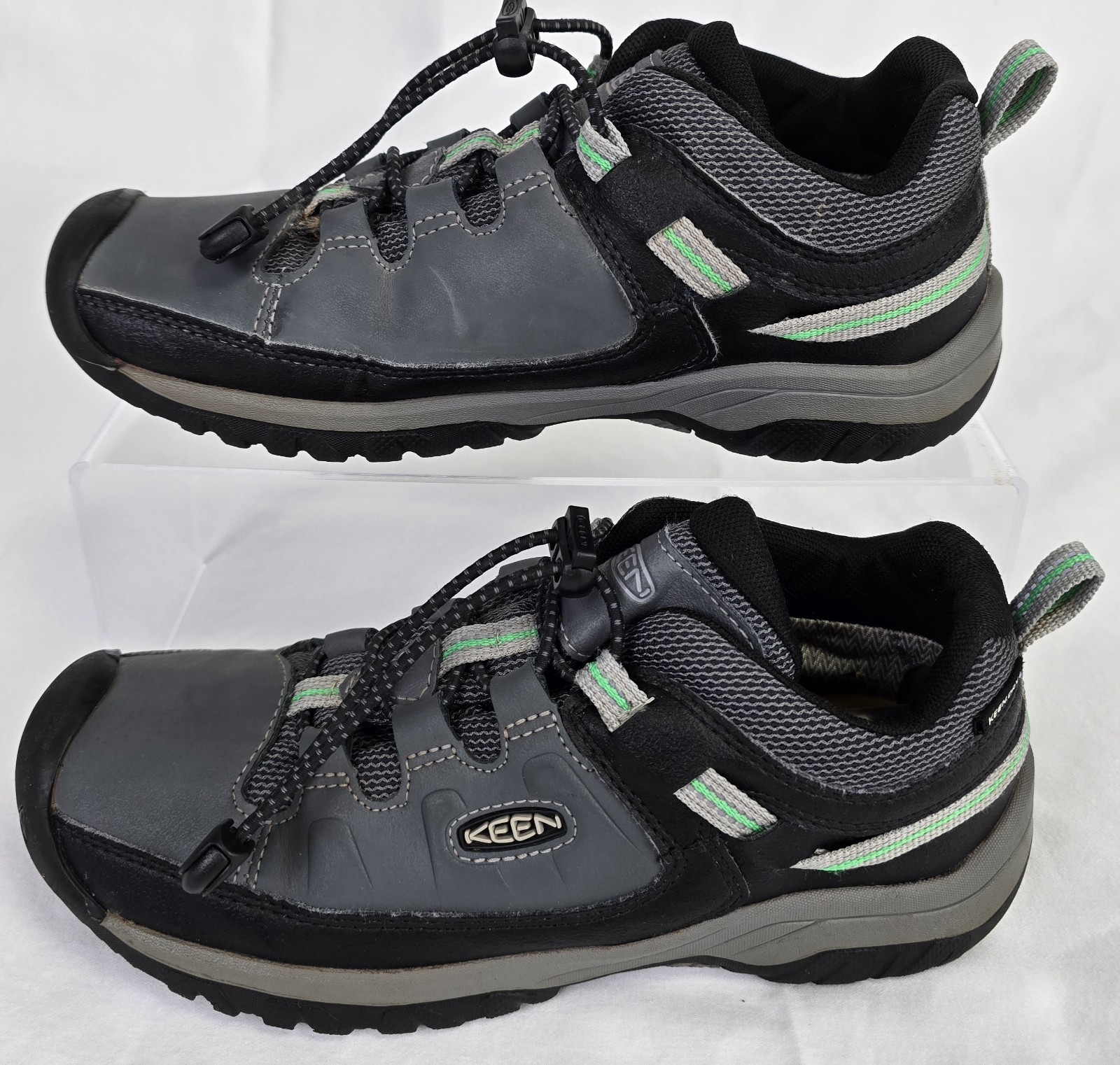 Scarpe da trekking impermeabili Keen Targhee Big Kids taglia 4 basse grigie elastiche sportive