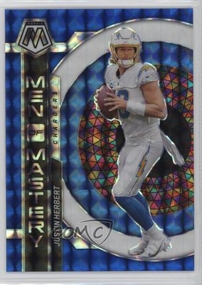 2023 Panini Mosaic Men of Mastery Blue Prizm /99 Justin Herbert #MM-5 1c5x