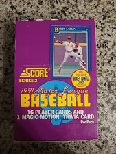 1991 BOX OF SCORE BASEBALL CARDS