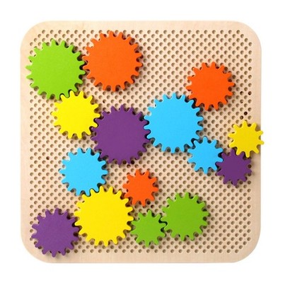 Rotierender Zahnradblock Set feine Bewegung Fähigkeiten ineinandergreifendes Zahnrad Gebäude Spielzeug