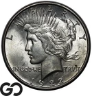 1922-D Peace Dollar, Very Nice Gem BU++