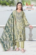 WEDDING DESIGNER BOLLYWOOD CREPE SYNTHETIC SALWAR KAMEEZ INDIAN PARTY WEAR DRESS