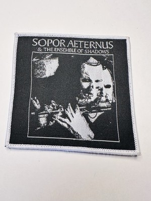 SOPOR AETERNUS, THE ENSEMBLE OF SHADOWS, BLACK BORDER, 4X4 INCHES, WOVEN PATCH