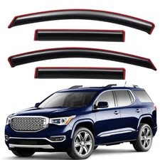 In-Channel Smoke Sun Rain Guard Window Visor Vent Shade for 2017-2023 GMC Acadia