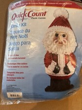 Quick Count Plastic Canvas Santa Kit Christmas 3057350 Sealed , Santa 9x3.5"