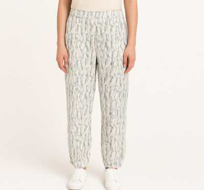 ADINI Women's Plus Viscose Pull On Pants Floral High Rise Straight Leg Sz 4X NWT