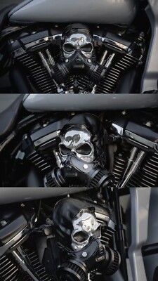 Luftfilter für H-D Sportster Softtail Skull Luftfilter aus Alu-Legierung