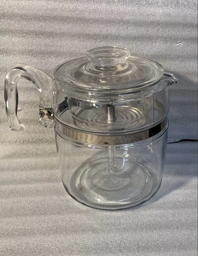 Glass antique Pyrex coffee pot