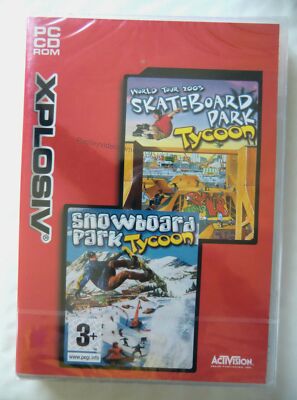 68313 - Skateboard / Snowboard Park Tycoon [NEU / SEALED] - PC (2003) Windows XP