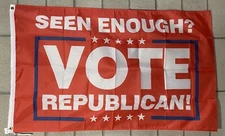Vote Republican Flag Free Ship Save America Trump Election USA 3x5' Sign Banner